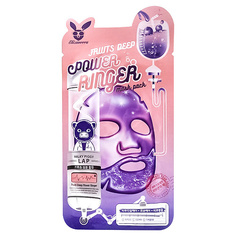 ELIZAVECCA Маска для лица успокаивающая тканевая с фруктовыми экстрактами Power Ringer Mask Pack Fruits Deep