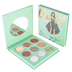 ЛЭТУАЛЬ Палетка для макияжа глаз "GLAM" EYESHADOWS PALETTE