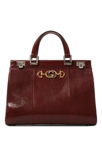 Сумка Zumi medium из кожи питона Gucci