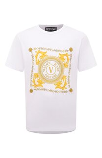 Хлопковая футболка Versace Jeans Couture