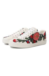 Кожаные кеды Ace Gucci