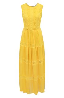 Платье из хлопка и шелка Ermanno Firenze