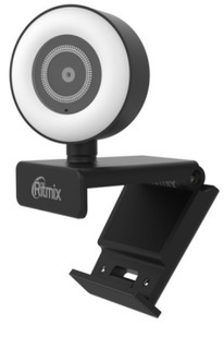 Веб-камера Ritmix RVC-250 CMOS 5.0MP, 90°, F2.4, автофокус, 2592x1944, 30 к/с, микрофон, AVI, клипса (80001305)