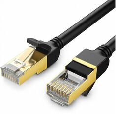 Кабель патч-корд F/FTP 7 кат. 3м UGREEN NW107 11270_ Lan Cable, черный