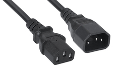Кабель питания Cabeus PC-189-VDE-1.0-3M монитор-компьютер IEC 320 C13 - IEC 320 C14 (3x1.0), 3 м