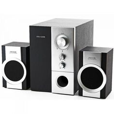 Компьютерная акустика 2.1 Microlab M-590 14 Вт среднеквадратичная, 35 Гц - 30 кГц, черно-серая