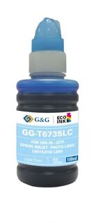 Чернила G&G GG-C13T67354A светло-голубые T6735LC для Epson L800/805/810/850/1800 (100мл)