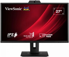 Монитор 27" Viewsonic VG2740V IPS, 1920x1080 (16:9), 300кд/м2, 5 мс, 178°/178°, VGA, HDMI, DisplayPort, веб-камера, черный