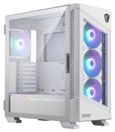 Корпус MSI MPG VELOX 100R 306-7G18W21-809 WHITE, 2*USB 3.0, Type C, 4*120mm ARGB Fan, ARGB