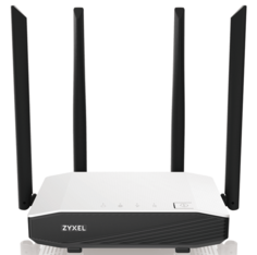 Роутер WiFi ZYXEL NBG6615-EU0101F AC1200, AC Wave 2, MU-MIMO, 802.11a/b/g/n/ac (400+867 Мбит/с), 1xWAN GE, 4xLAN GE (нет поддержки L2TP и PPTP)