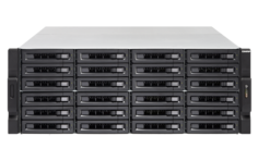 Сетевой накопитель QNAP TVS-2472XU-RP-i5-8G 24 отсека 3,5"/2,5", стоечное исполнение, 2 блока питания. i5-8500 3,0 ГГц, 8 ГБ DDR4