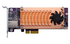 Карта расширения QNAP QM2-2P10G1TA 2хM.2 22110/2280 SATA SSD, PCIe Gen2 x4, 10 Гбит/c RJ-45