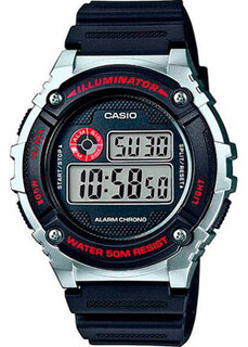 Японские наручные мужские часы Casio W-216H-1C. Коллекция Digital