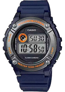 Японские наручные мужские часы Casio W-216H-2B. Коллекция Digital