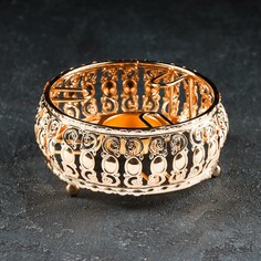 Подставка-подогрев для чайника, 13×13×5 см, цвет золотой NO Brand