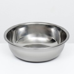 Миска металлическая эконом, 2,4 л, 23 х 8 см Пижон