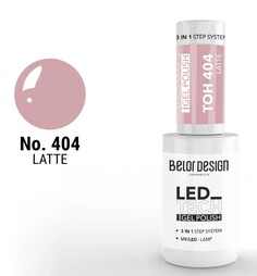 Лак-гель для ногтей led tech, тон 404 Belor Design