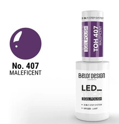 Лак-гель для ногтей led tech, тон 407 Belor Design