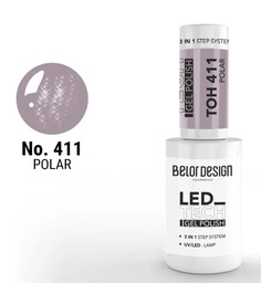 Лак-гель для ногтей led tech, тон 411 Belor Design