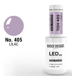 Лак-гель для ногтей led tech, тон 405 Belor Design