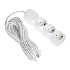 Удлинитель luazon lighting eco, 3 розетки, 7 м, 16 а, 3500 вт, пвс 3х1 мм2, с з/к