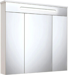 Зеркальный шкаф 75х75 см белый Runo Парма 00000001148 РУНО