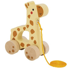 Каталки-игрушки Каталка-игрушка Tooky Toy на веревочке Жираф