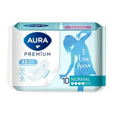 Прокладки женские Aura, Premium Normal, ежедневные, 10 шт, 13121