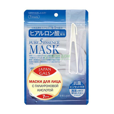 Маска Japan Gals для лица Pure Essence Hyaluronic Acid Mask 7 шт