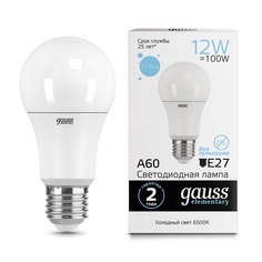 Лампа Gauss LED Elementary A60 12W E27 6500K