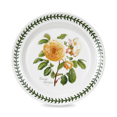 Тарелка закусочная Portmeirion Ботанический сад розы Джорджия, желтая роза 20 см