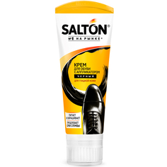 Крем для обуви Salton в тубе с аппликатором, черный, 75 мл