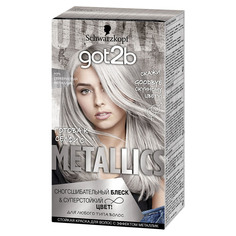 Краска для волос Got2b Metallics "серебристый металлик" M71