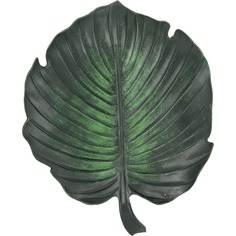 Панно настенное Glasar зелёный лист 31х3х26 см ГЛАСАР
