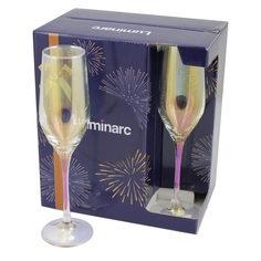 Набор бокалов для шампанского Luminarc золотой хамелеон 6х160мл