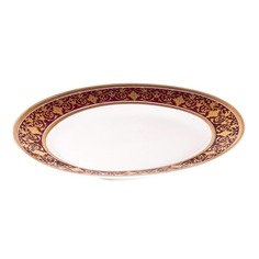 Блюдо Tunissie Porcelaine Mimosa 23,5 х 16 см красный