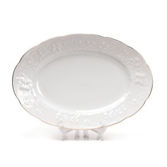 Блюдо Tunissie Porcelaine Vendanges Filet Рlatine 36 см