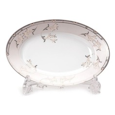 Блюдо Tunissie Porcelaine Mimosa 23,5 х 16 см розовый