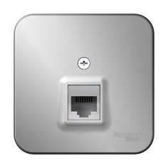 Розетка компьютерная rj45 кат.5e алюмин. Schneider Electric