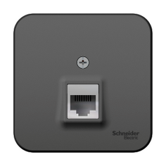 Розетка телефонная rj11 антрацит Schneider Electric