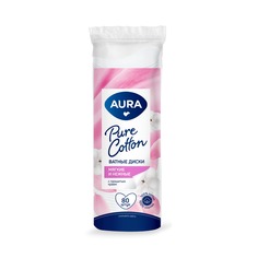 Ватные диски AURA 80шт