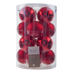 Набор елочных игрушек Kaemingk красный 16 шт