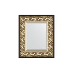 Зеркало с фацетом в багетной раме Evoform барокко золото 106 мм 50х60 см