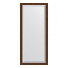 Зеркало с фацетом в багетной раме Evoform орех 65 мм 72х162 см