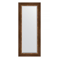 Зеркало с фацетом в багетной раме Evoform римская бронза 88 мм 56х136 см