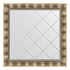 Зеркало с гравировкой в багетной раме Evoform серебряный акведук 93 мм 87x87 см