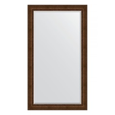 Зеркало напольное с фацетом в багетной раме Evoform состаренная бронза с орнаментом 120 мм 117x207 см
