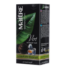 Чай зеленый Maitre Selection Vert Оригинальный 20 пакетиков