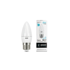 Gauss LED Elementary Candle 8W E27 4100K 1/10/100