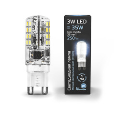 Лампа Gauss LED G9 AC150-265V 3W 240lm 4100K силикон 1/10/200